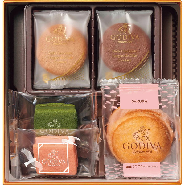 【春ギフト】ゴディバ　春の焼き菓子アソートメント（7個） 210439＿クッキー　ラングドシャ　サブレ　チョコレート　ブランド菓子　焼き菓子　洋菓子　箱菓子　内祝い　お祝い　お返し