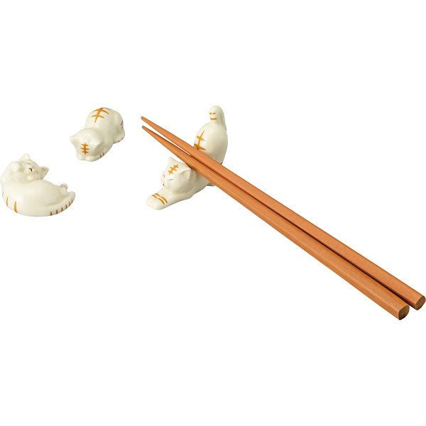 【贈答用】箸置きセット 猫 3個セット　SAN4574＿猫グッズ　キャラクター　食器　雑貨　内祝い　お祝い　お返し