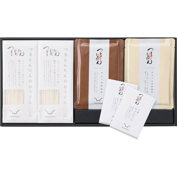 Rakuten - SALE特価【春ギフト】つるとんたん　かけ・カレー・クリームのおうどん（6人前） KH-03＿調味料　カレー　レトルト　麺類　うどん　内祝い　お祝い　お返し
