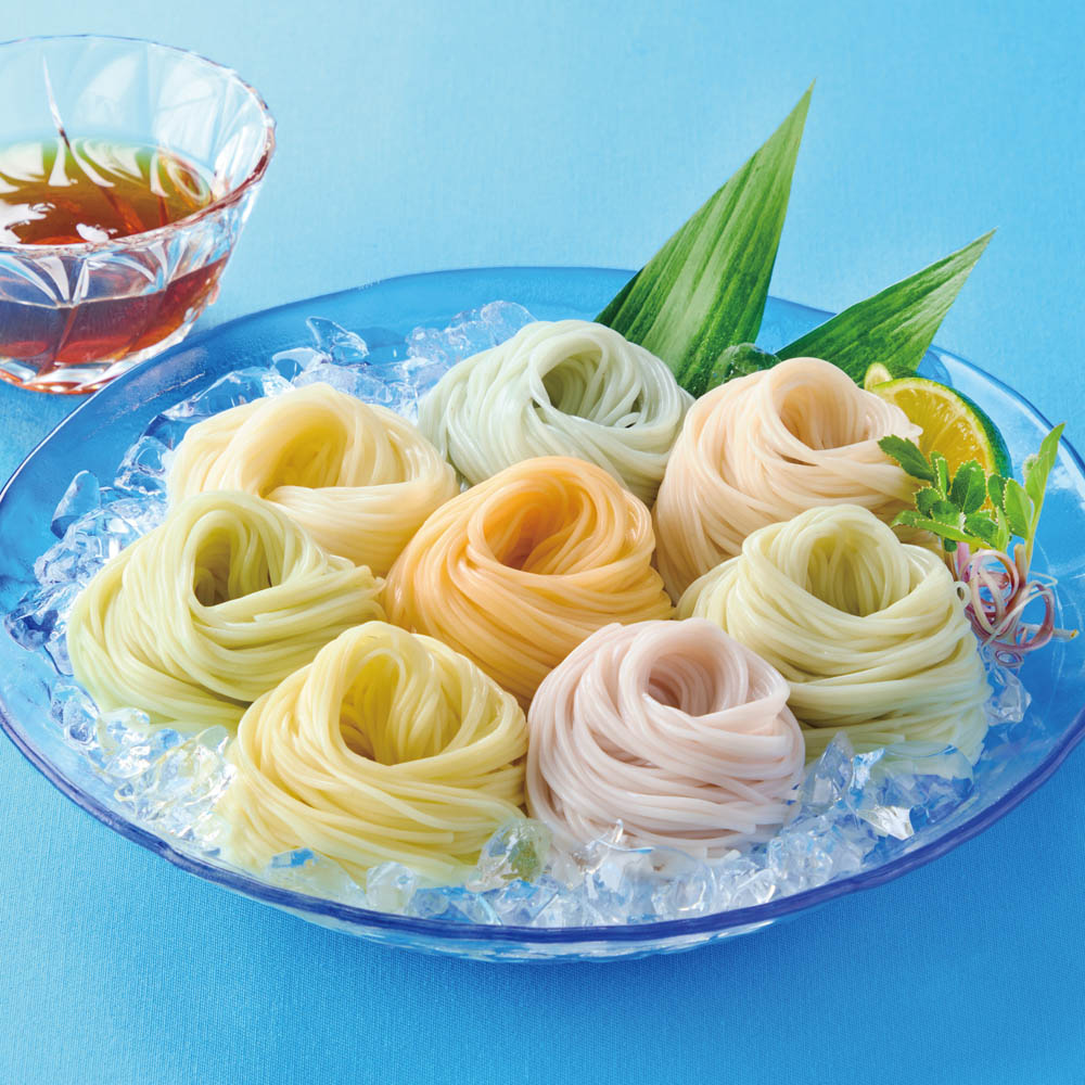 【夏ギフト】三輪そうめん小西 みわのにじ　RMW-30＿そうめん ギフト 麺 箱入 御中元 お中元 贈り物 高級
