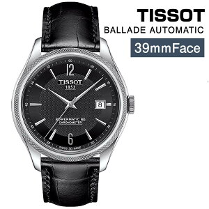 ティソ 腕時計 メンズ TISSOT 時計 レザーベルト シルバー 自動巻き T1084081605700