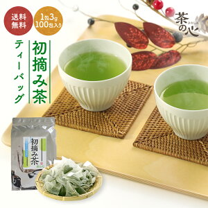 初摘み茶 ティーバッグ 100包 3g 深蒸し茶 大容量 おもてなし 緑茶 お徳用 業務用 九州産 深蒸し カテキン ビタミンC エビガロカテキンガレート 送料無料 お茶漬け 高級 健康 水出し 日本茶