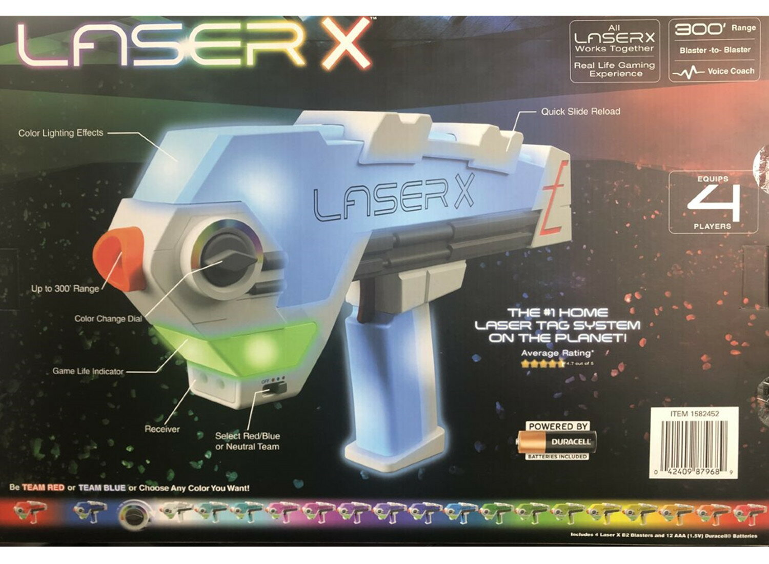 日本メーカー新品 Laser X 赤外線 レーザーガン レーザークロス シューティング 4丁セット レーザーx E Uds Co Jp