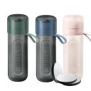 BRITA ブリタ ボトル型浄水器 アクティブ 0.6リットル マイクロディスク( 浄水フィルター)3個入り 総ろ過水量:150 L 携帯型 浄水 ボトル サイ...