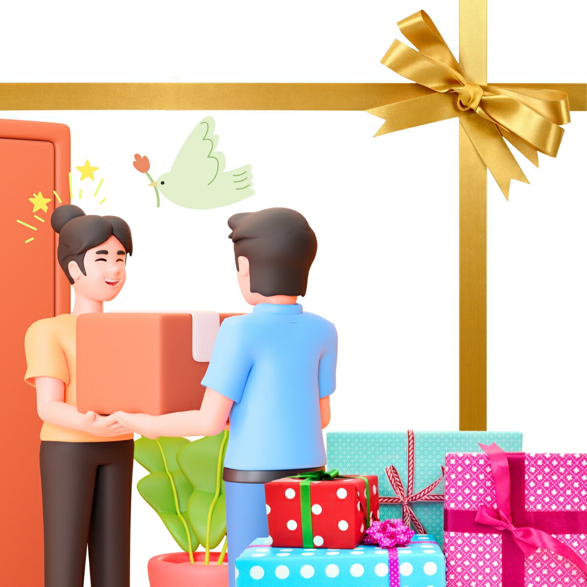 おまかせラッピング+メッセージカード付き 1つのアイテムにつき1つのラッピングを承ります。