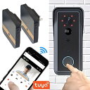 ドアカメラ MV01 wifi インターホン ドアフォン 防犯 動体検知 ミリオンHD 155度 広角レンズ 赤外線照射機能、防水IP54 双方向オーディオの機...