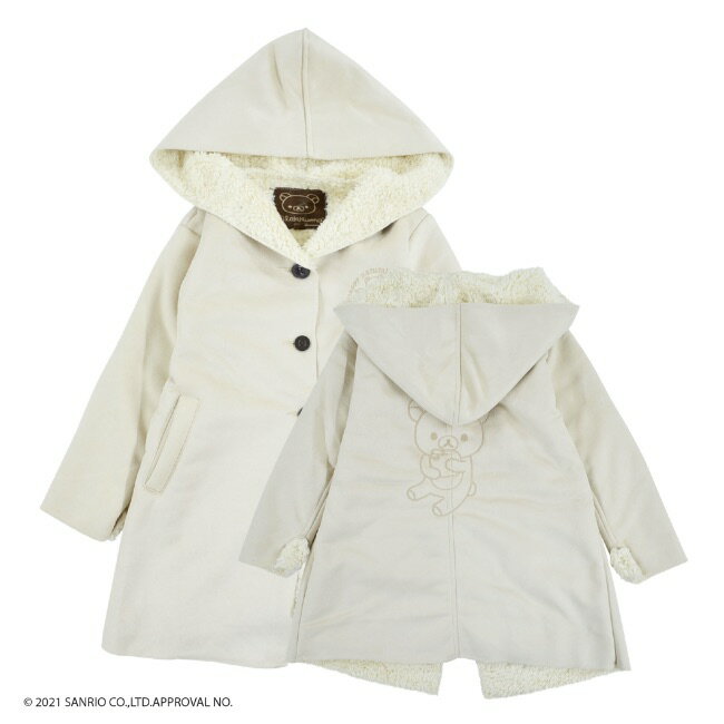 子供服 リラックマ コート 男の子 女の子 100 110 120 ジュニア キッズ アウター
