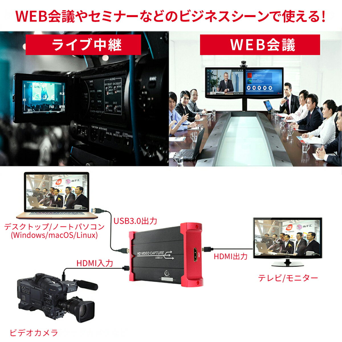 キャプチャーボード ビデオキャプチャー ウェブカメラ Hdmi Usb3 0 3ds充電器 1080p ポータブル電源 60fps Switch Ps4 Xbox ウェブカメラ Ps3に対応 1080p Hdmi パススルー Hdcp Hd Hdmiゲーム録画 Hdmiビデオ録画 ライブ配信用 キャプチャーデバイス Windows 7 8 10