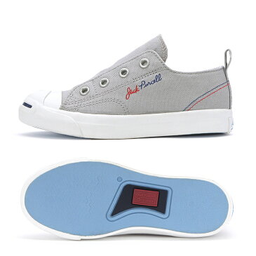 CONVERSE コンバース KID’S JACK PURCELL TRICOPOINT SLIPS キッズ ジャックパーセル スリップ グレー 【スニーカー 靴 シューズ スリッポン キッズ 子供 】 正規品 正規取扱店