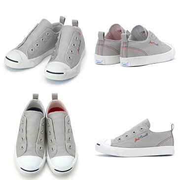 CONVERSE コンバース KID’S JACK PURCELL TRICOPOINT SLIPS キッズ ジャックパーセル スリップ グレー 【スニーカー 靴 シューズ スリッポン キッズ 子供 】 正規品 正規取扱店