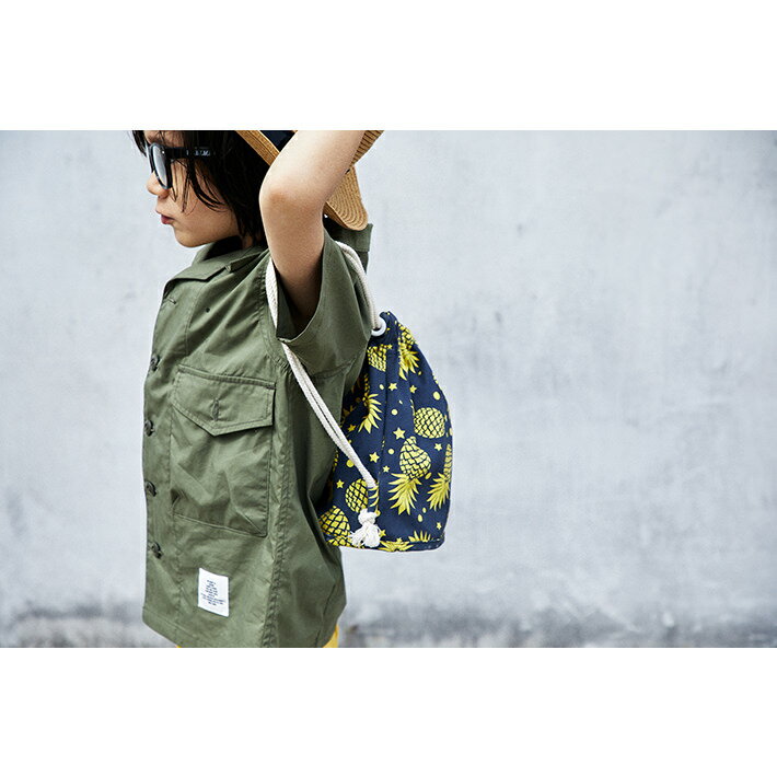 スムージー マールマール MARLMARL SMOOTHY コラボ "aloha pine knapsack" スムージー/送料無料/子供/ベビー/ベイビー/まあるまある/プレゼント/ギフト/贈り物/男の子/女の子/正規品/正規取扱店