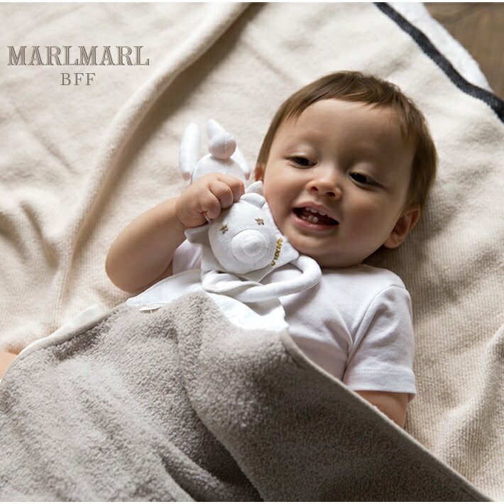 【マールマール MARLMARL】 "BFF " ぬいぐるみ付きブランケット 送料無料 ベビー 赤ちゃん 新生児 子供 キッズ まあるまある プレゼント ギフト GIFT 出産祝い 男の子 女の子 ぬいぐるみ ブランケット 正規品 正規取扱店のサムネイル