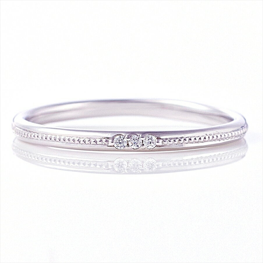 楽天CHERI DIAMOND 楽天市場店【30％OFFクーポン有〜7/24】レディース ダイヤモンド リング メレダイヤ 計0.02ct （スタンダードダイヤモンド仕様） [K10 ゴールド]品番:LF069 普段使い 指輪 重ね付け ピンキーリング 3号から おしゃれ かわいい シンプル つけっぱなし 結婚指輪 華やか