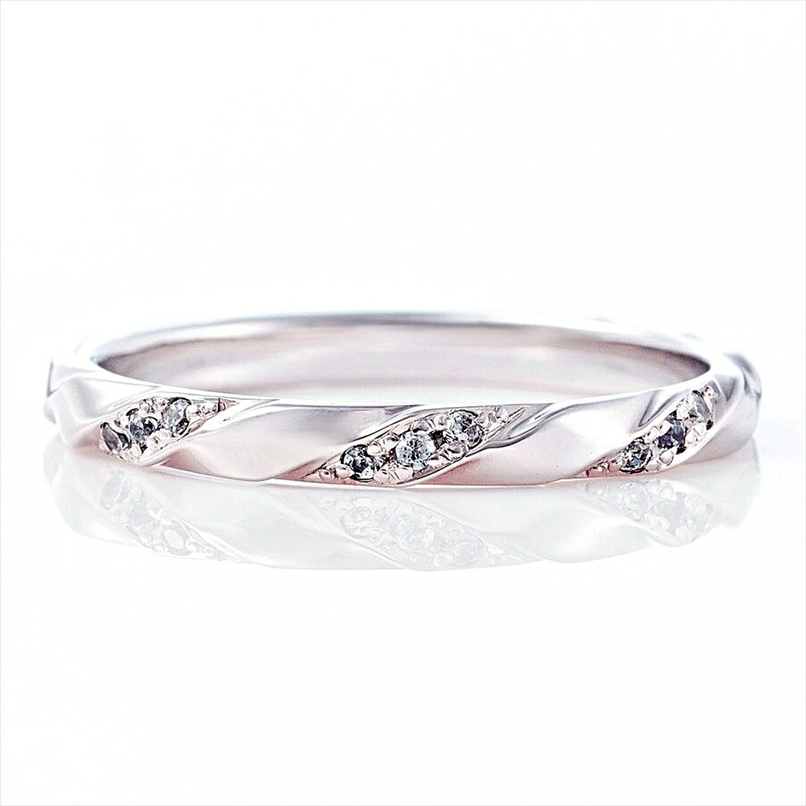楽天CHERI DIAMOND 楽天市場店【30％OFFクーポン有〜7/24】レディース ダイヤモンド リング メレダイヤ 計0.04ct （スタンダードダイヤモンド仕様） [K10 ゴールド]品番:LF081 普段使い 指輪 重ね付け ピンキーリング 3号から おしゃれ かわいい シンプル つけっぱなし 結婚指輪 華やか