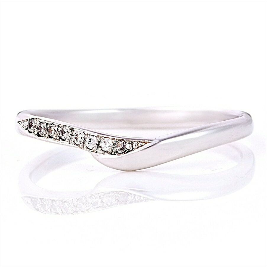 楽天CHERI DIAMOND 楽天市場店レディース ダイヤモンド リング メレダイヤ 計0.04ct（スタンダードダイヤモンド仕様） [プラチナ PT900] 品番:LF084 普段使い 指輪 重ね付けおしゃれ かわいい シンプル つけっぱなし 人差し指 セカンドマリッジリング 結婚指輪 大人可愛い 華やか