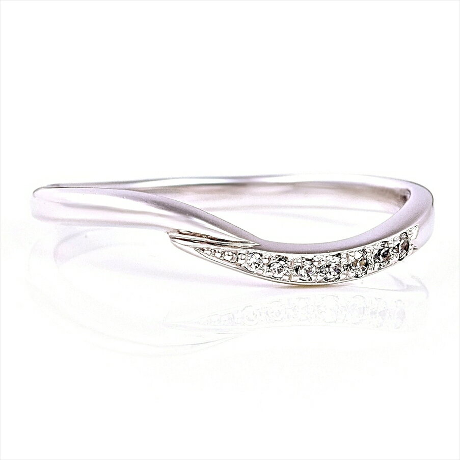 楽天CHERI DIAMOND 楽天市場店【25％OFFクーポン有】レディース ダイヤモンドリング メレダイヤ 計0.052ct （カナディアンダイヤモンド仕様） [K10 ゴールド] 品番:LF089 普段使い 指輪 重ね付け ピンキーリング 3号から おしゃれ かわいい シンプル つけっぱなし 結婚指輪 華やか
