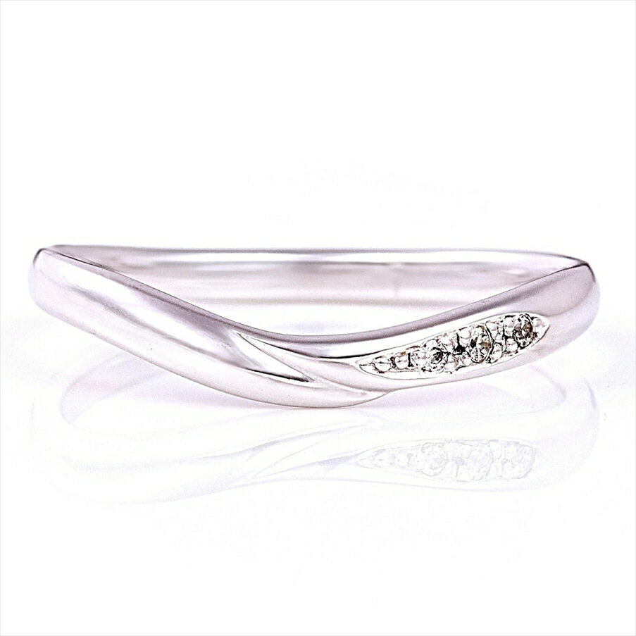 楽天CHERI DIAMOND 楽天市場店レディース ダイヤモンドリング メレダイヤ 計0.02ct （カナディアンダイヤモンド仕様） [プラチナ PT900] 品番:LF107 普段使い 指輪 重ね付けおしゃれ かわいい シンプル つけっぱなし 人差し指 セカンドマリッジリング 結婚指輪 大人可愛い 華やか