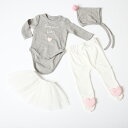 楽天Baby-Kids cheriemimiシェリーミミ【SALE】【47％OFF】ベビー用ギフトボックス 4点セット ロンパース チュチュ つま先にハート付パンツ ポンポン付き帽子 1ヵ月〜6ヵ月用 6ヵ月〜12ヵ月用 出産お祝 韓国子供服 お洒落 お洒落ベビー カッコイイ カワイイ【送料無料】【ギフトラッピング無料】