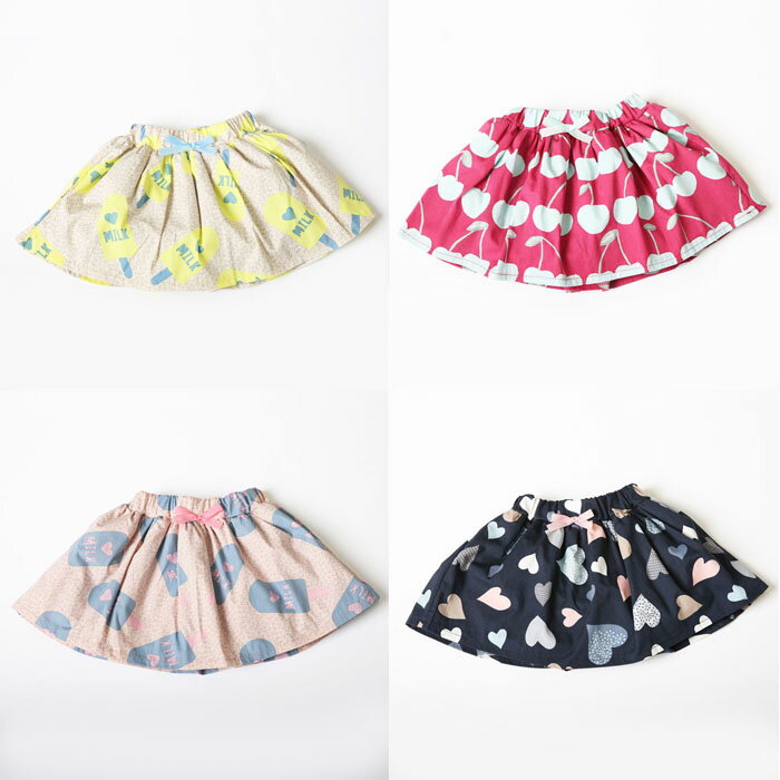 【SALE】【59%OFF】韓国子供服 チュールスカート チュールボリュームスカート 90 100 110 120 サクランボ柄 アイスキャンディー柄 ハート柄 プリント 柄物スカート ウエストゴム 女の子 ベビー かわいい お洒落【追跡可能メール便】 その1