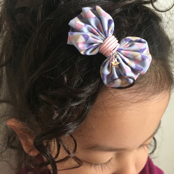 Baby-Kids cheriemimiシェリーミミの子供用ヘアピン 子供用ヘアアクセサリー プリントリボン リボン パチッと止まる 痛くない 可愛い カジュアル 普段使い 女の子 子供 アクセサリー キッズ かわいい おしゃれ オシャレキッズ お洒落ガール【メール便送料無料】｜アングル2