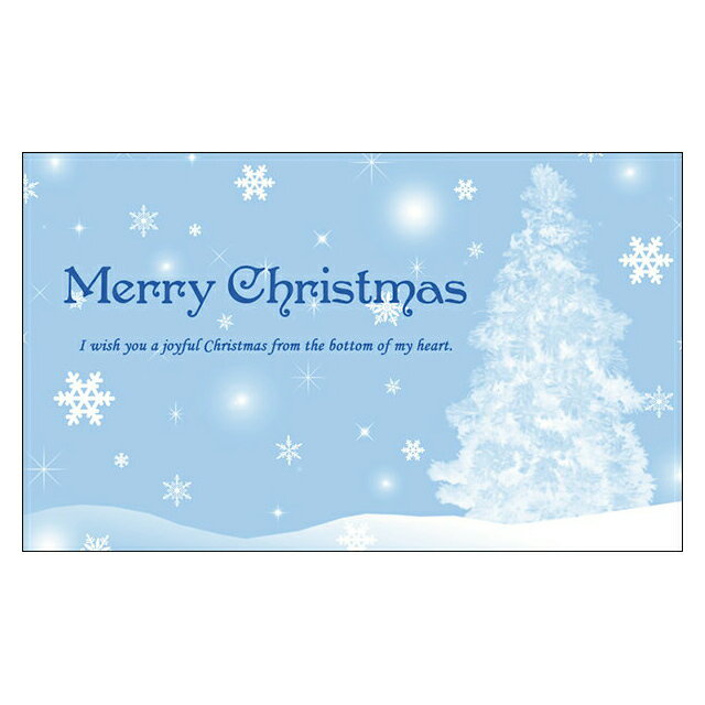 《クリスマスカード サンタクロース サンタ》気軽に使える名刺サイズのメッセージカード デザインメッセージカードミニ（100枚パック）［DMM-148-CB］ 1