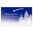 《クリスマスカード サンタクロース サンタ》気軽に使える名刺サイズのメッセージカード デザインメッセージカードミニ（100枚パック）［DMM-151-CB］