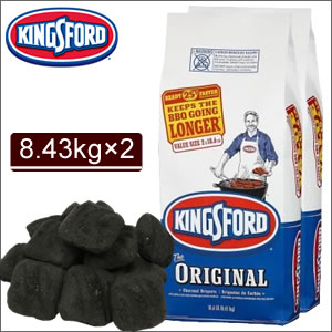 BBQに最適♪【KINGSFORD キングスフォード チャコール】 炭 バーベキュー用豆炭 8.43kg×2個セット お得セット