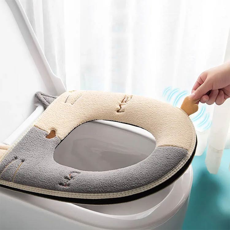 洗浄暖房 便座カバー 便座マット 便座シート 便座シート 厚手 トイレ用品 2点セッ...