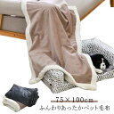 ペットブランケット 防水 ペット用 75×100cm 2枚合わせ毛布 毛布 猫 ブランケット 防寒 寒さ対策 犬 毛布 あったか 暖かい リバーシブル 布団 寝具 ボリューム 秋