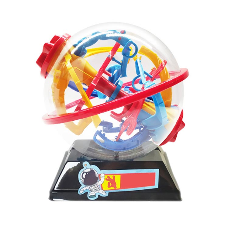 迷路パズル 3D立体迷路 上級 ボール型 バランスゲーム ラビリンスボール 球体型パズル 知育玩具 立体パズル 電池不要 プレゼント