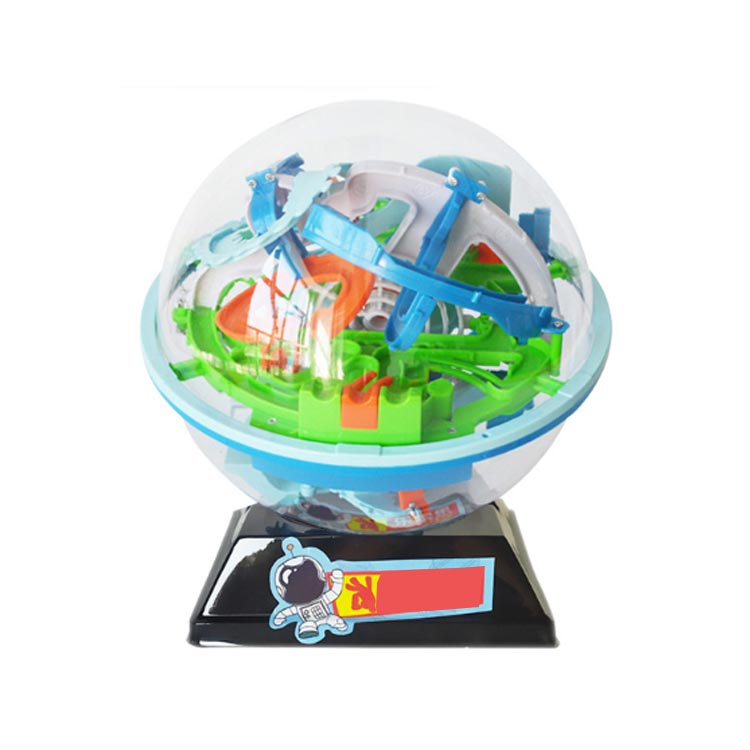 迷路パズル 3D立体迷路 上級 ボール型 バランスゲーム ラビリンスボール 球体型パズル 知育玩具 立体パズル 電池不要 プレゼント