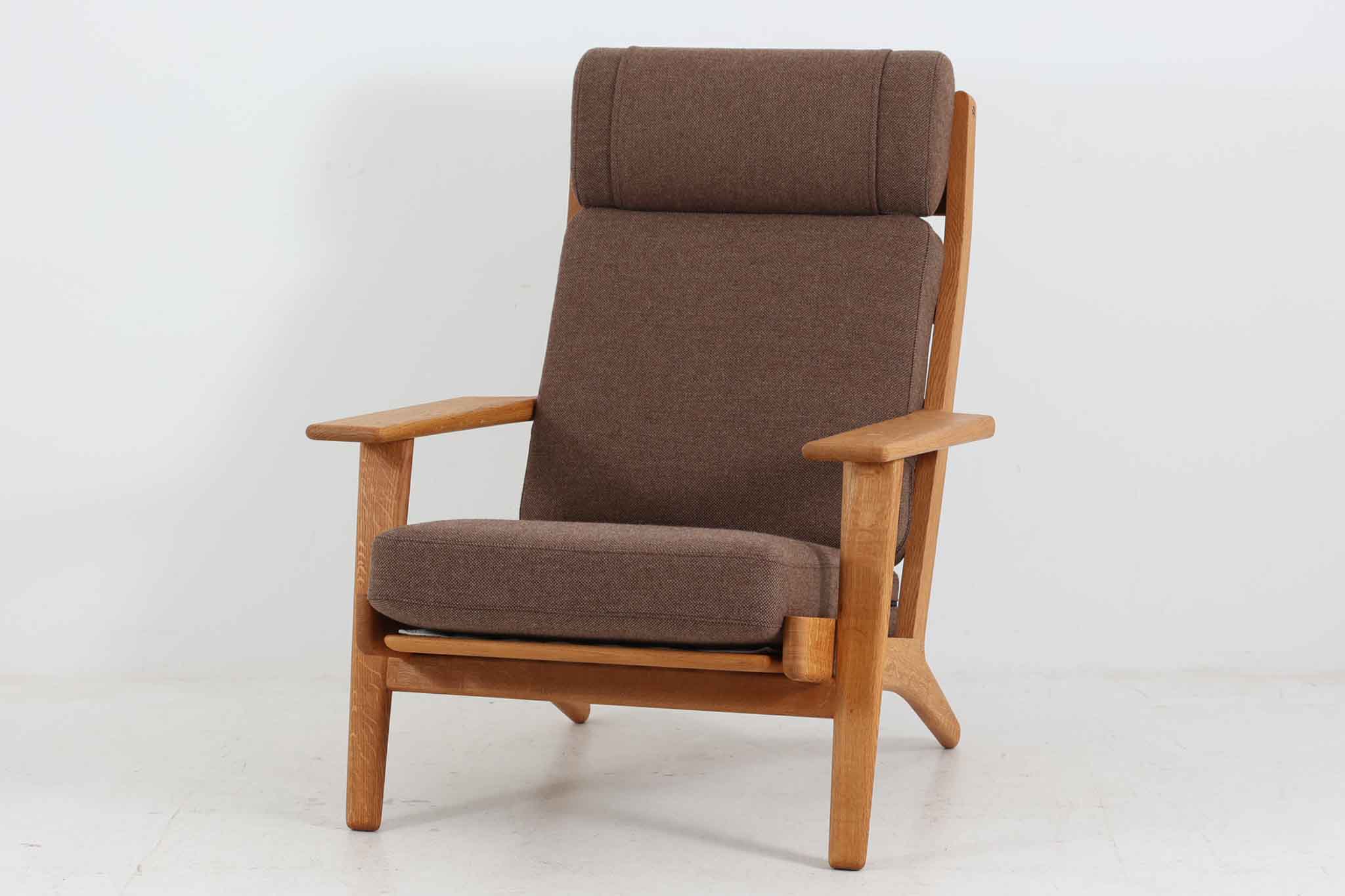 北欧家具ビンテージ　GE290A　ハイバックソファ　オーク材　Hans J.Wegner（ハンス・J・ウェグナー）　GETAMA/ゲタマ【デンマーク製 1人掛けソファ 1P ラウンジチェア アンティーク 北欧インテリア デザイナー おしゃれ リビング】