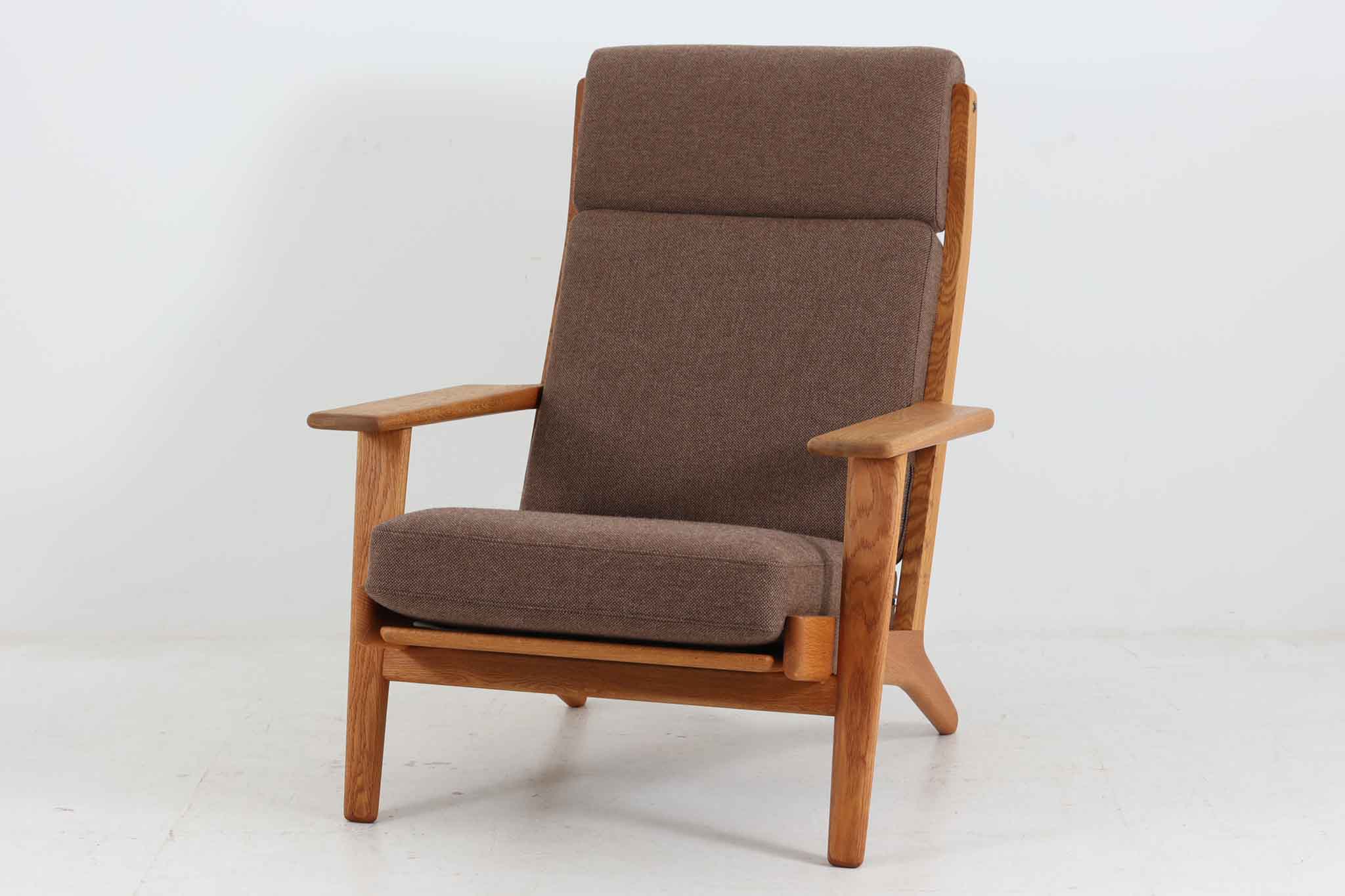 北欧家具ビンテージ　GE290A　ハイバックソファ　オーク材　Hans J.Wegner（ハンス・J・ウェグナー）　GETAMA/ゲタマ【デンマーク製 1人掛けソファ 1P ラウンジチェア アンティーク 北欧インテリア デザイナー おしゃれ リビング】