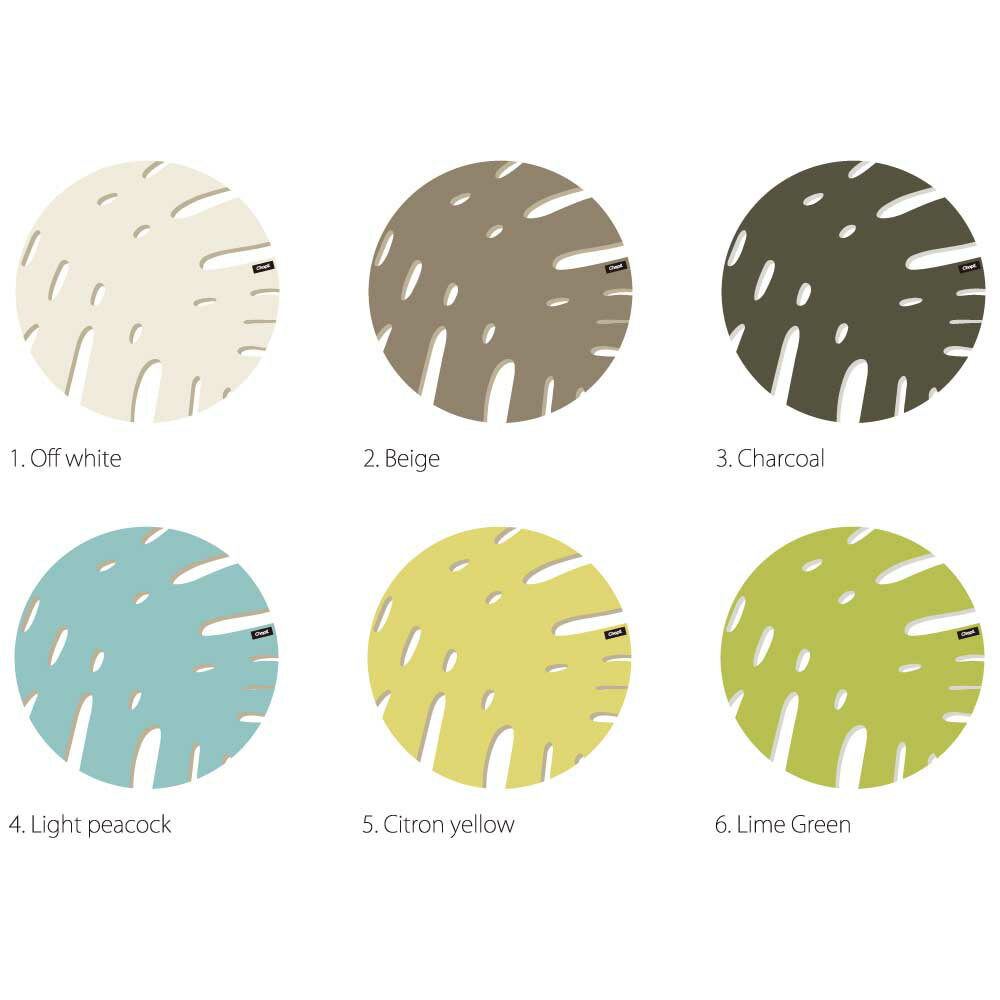 Chop!! 滑らかランチョンマット【 モンステラ サークル 公式通販 】Luncheon mat Monstera Circle MADE..