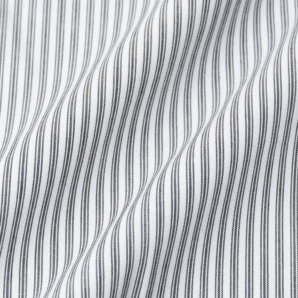 COOLMAXワイシャツ メンズ 半袖 形態安定 ELLE HOMME ストライプ ボタンダウンシャツ 綿 ポリエステル 黒 ブラック(zen461-485)