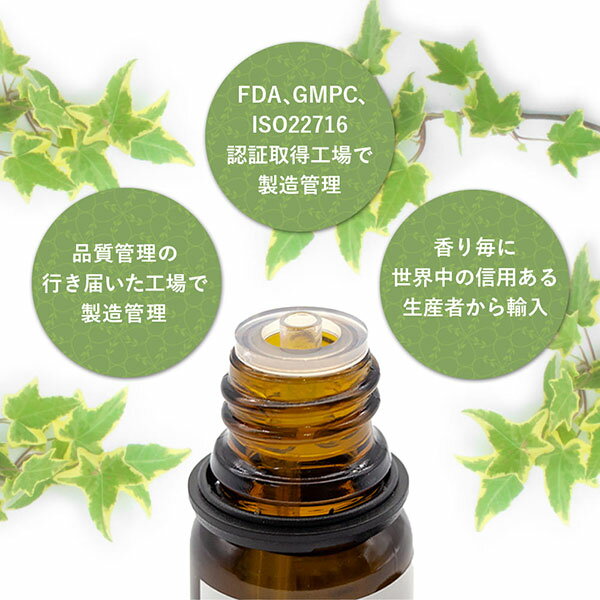 Lapature(ラパチュア) エッセンシャルオイル 10ml ベルガモット(Bergamot) 精油 アロマオイル アロマディフューザーにも最適 プレゼント 父の日