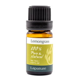 Lapature(ラパチュア) エッセンシャルオイル 10ml レモングラス(Lemongrass) 精油 アロマオイル アロマディフューザーにも最適 プレゼント 母の日