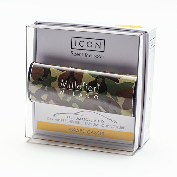 ミッレフィオーリ(Millefiori) カーエアフレッシュナー ICON ANIMALIER 24 - グレープカシス(GRAPE CASSIS)　ギフト プレゼント 父の日 ラッピング 芳香剤