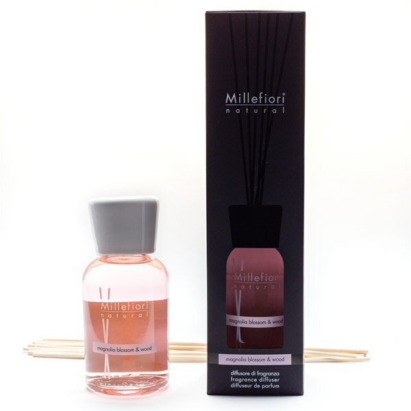 ミッレフィオーリ(Millefiori) Natural マグノリアブロッサム＆ウッド(MAGNOLIA BLOSSOM & WOOD) リードディフューザー500ml 送料無料 ホワイトデー　プレゼント ラッピング 芳香剤のサムネイル