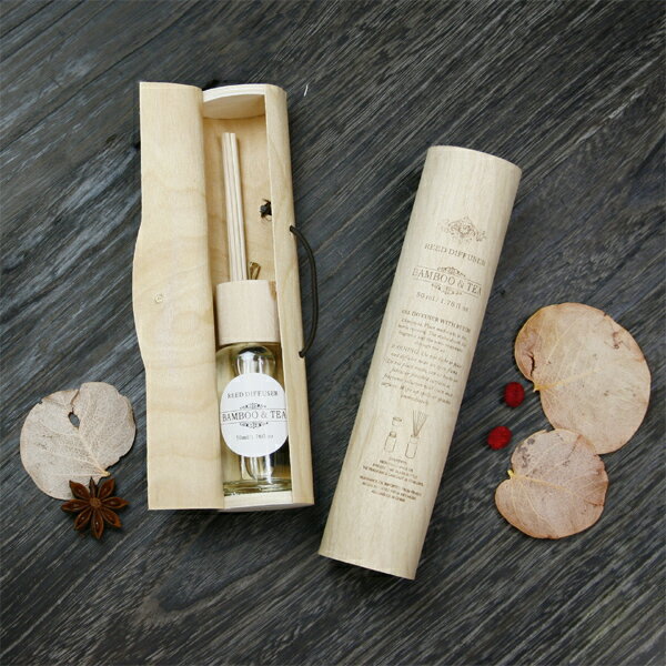 トスダイス(tossdice) バンブー&ティー(Bamboo & Tea) フレグランス・ウッデンケース リードディフューザー 50ml バレンタイン プレゼント ラッピング無料