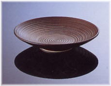 特価 送料無料 3個組 白山陶器 錆巻(φ12×2.2cm) 黒 (約)φ12cm 陶茶托 波佐見焼 日本製 340
