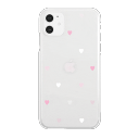 ハイブリッドクリアケース PASTEL HEART 【公式】iPhone13 ケース 13Pro 13mini 13ProMax 12 12PRO 12ProMax 12mini SE第2世代 11 11Pro 11ProMax XS XR XSMAX 8 7 Plus クリア TPU スマホケース アイフォン かわいい おしゃれ 女子 人気 Ciara シアラ