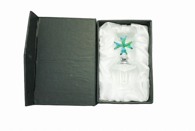 アトマイザー ガラス製クロス（緑）チャーム付き