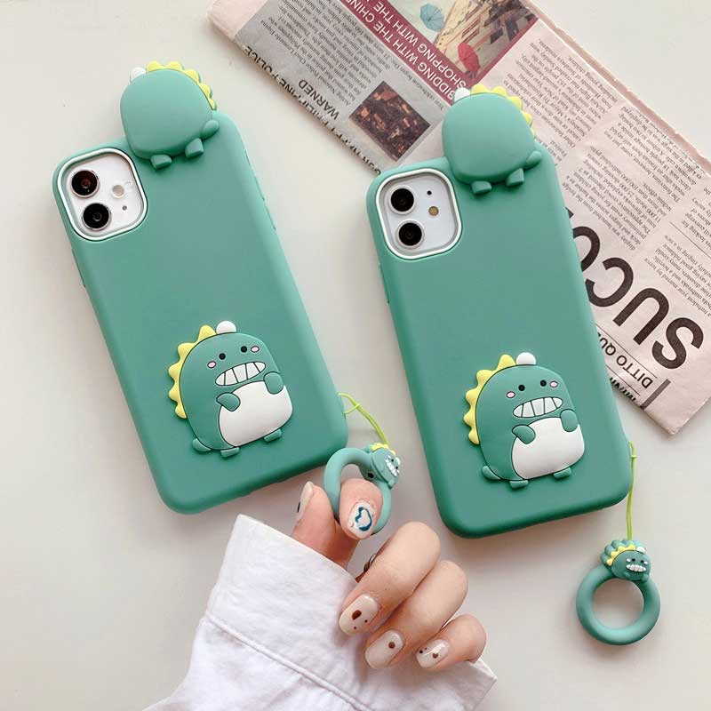 【メール便送料無料】笑顔 恐竜 可愛い 落下防止 リング スマホケース iPhone6 iPhone6S iPhone6Plus iPhone6SPlus iPhone7 iPhone8 iPhone7Plus iPhone8Plus iPhoneX Xs iPhoneXR iPhoneXSMax iPhone11 11Pro 11ProMax iPhoneSE iPhone12 12mini 12Pro 12ProMax