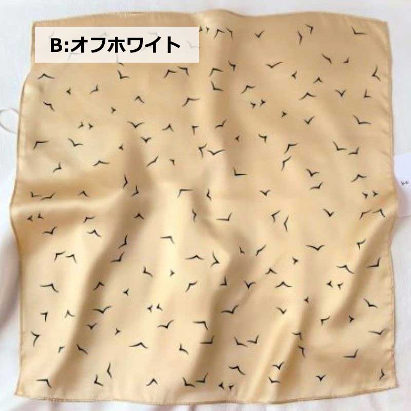 【メール便送料無料】シルク ショール スカーフ ストール かわいい 可愛い カワイイ キレイ エレガント スタイリッシュ 華やか おしゃれ お洒落 大人 女性らしい 気品 大判 季節 ショルダーバッグ バッグ オールシーズン カモメ 動物 鳥 ブルー ホワイト スカイブルー