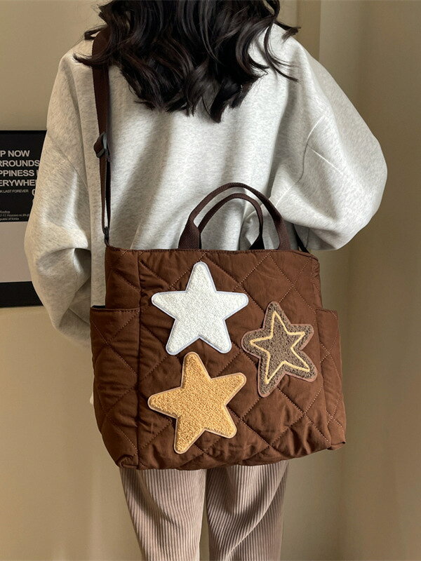 ボア星モチーフ付キルト中綿バッグの商品画像 3