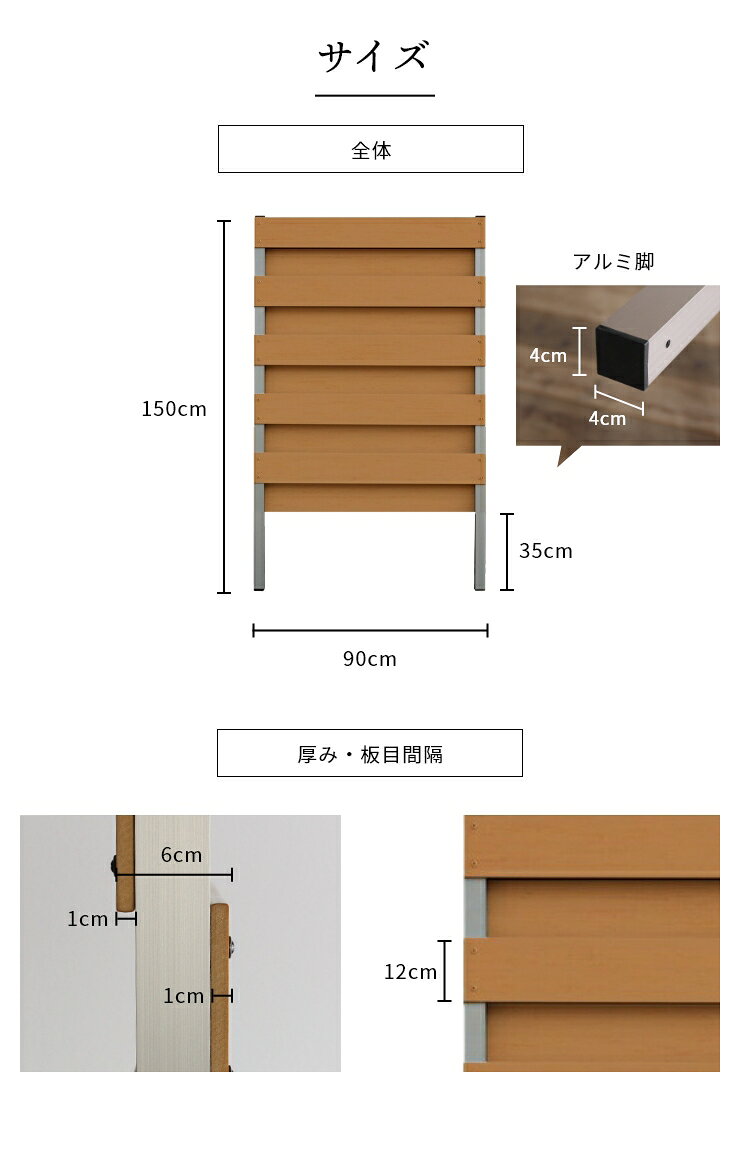 【レビュー特典付き】【日本製/長期保証】目隠しフェンス 樹脂 フェンス 目隠し 庭...