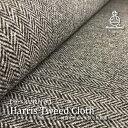 【50cm×50cm】or【50cm×75cm】【ラベル2枚付属】Harris Tweed生地(ハリスツイード)◆ヘリンボーン◆ラベル付|カット生地|ハンドクラフト(3)