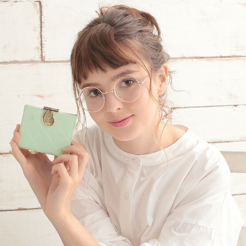 ミニ財布 財布 三つ折り がま口 エナメル レディース かわいい おしゃれ Clelia クレリア カラフル ショートウォレット 高級感 コンパクト 人気 ブランド ギフト プレゼント CL-15612 送料無料 SP12 母の日ギフト 母の日 ファッション プレゼント