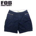 FOBファクトリー F4166 デニム キャンプショーツ DENIM CAMP SHORTS ショートパンツ メンズ アウトドア 日本製